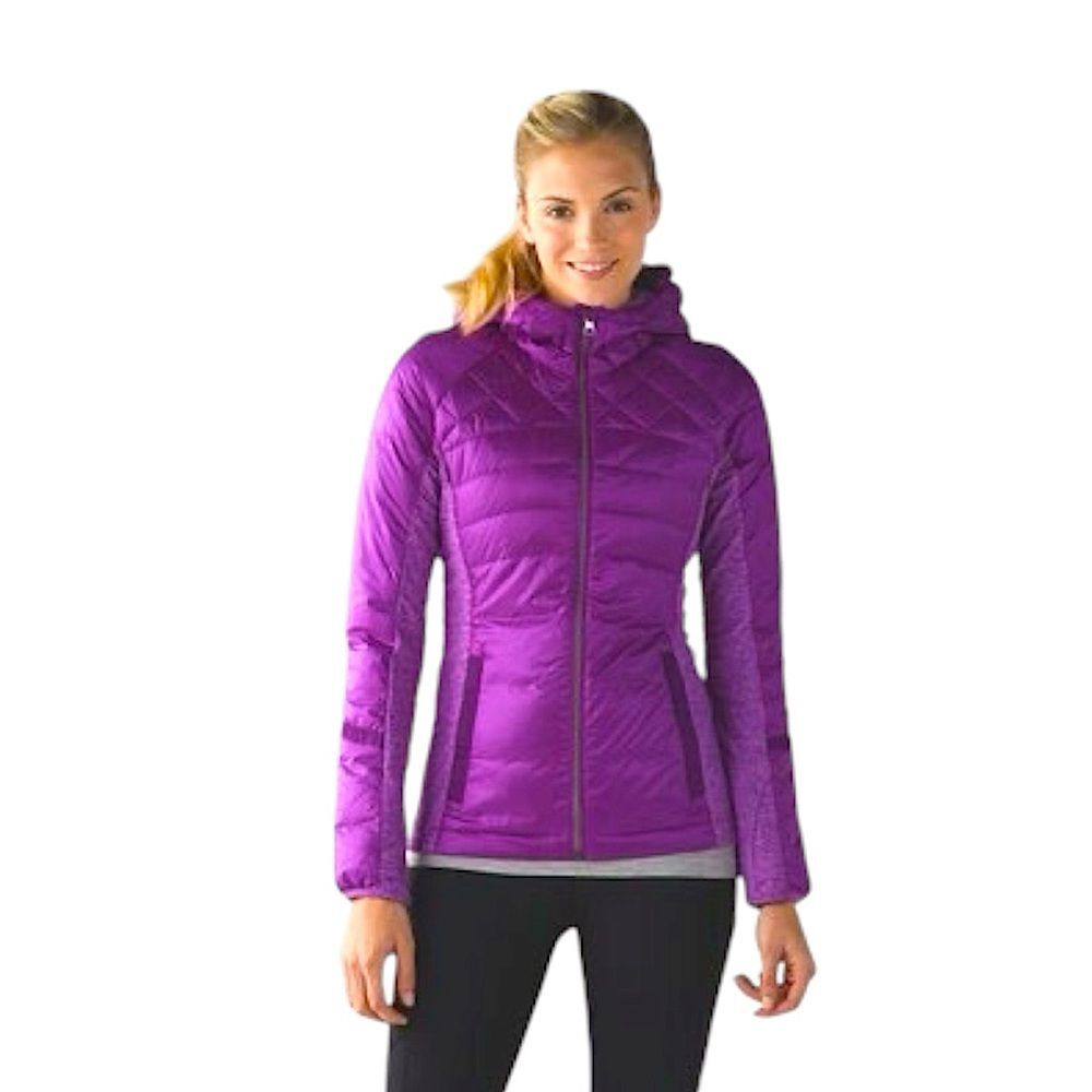 Lululemon Athletica Down For A Run Purple Puffer Jacket